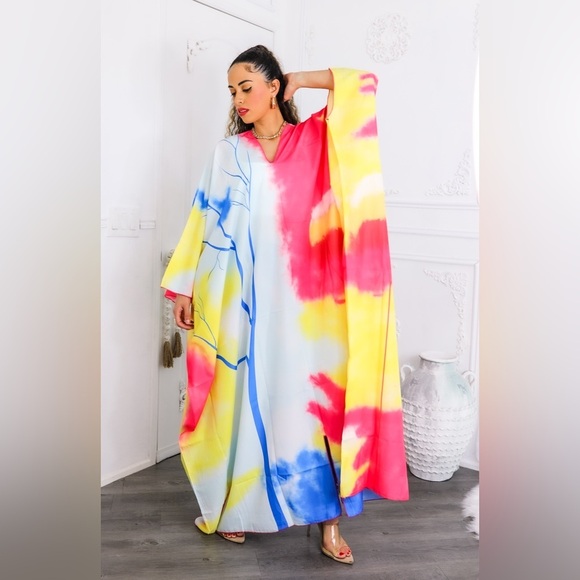 Colorful Tie-Dye Maxi Dress - Picture 6 of 6